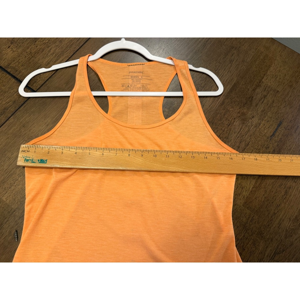 Patagonia Capilene Cool Daily Tank Top Womens Small Orange Heather Racerback - Picture 3 of 5